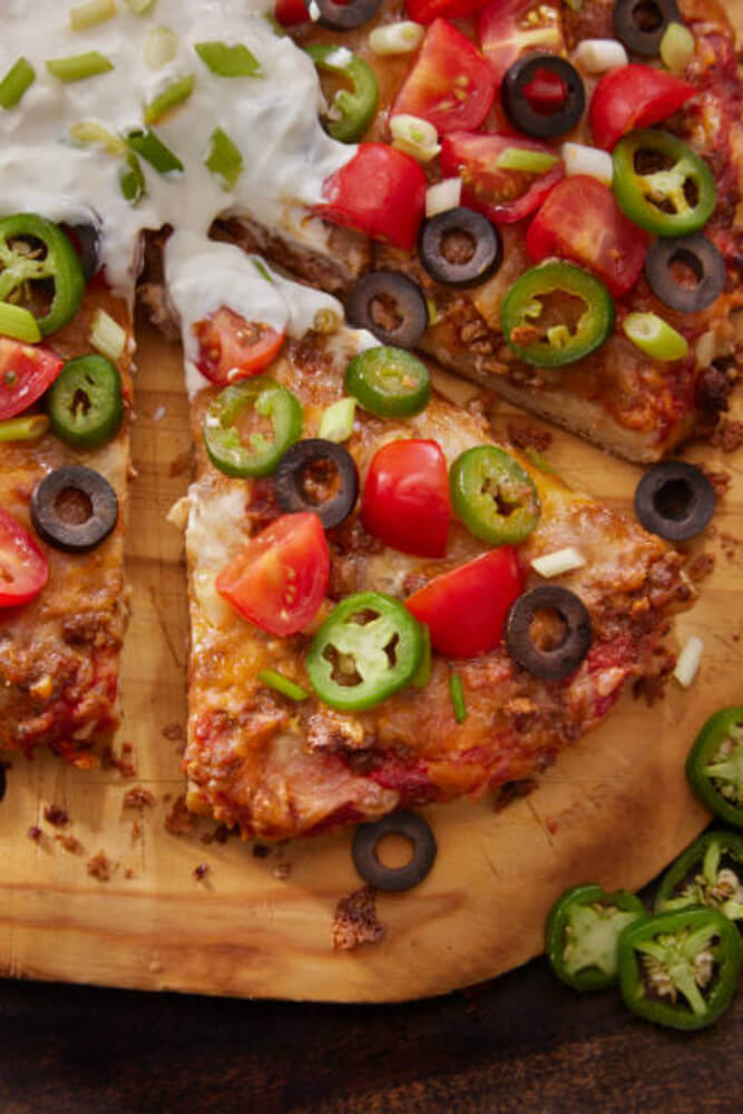 Taco Pizza with Pizza Crust Recipe