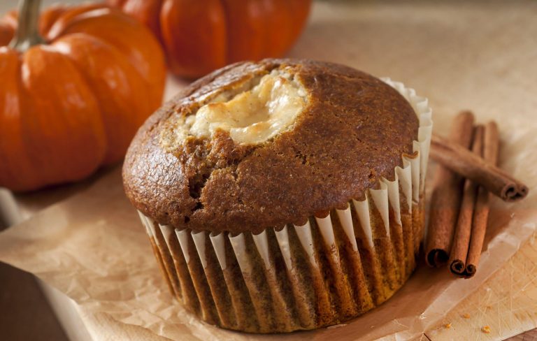 Pumpkin Muffins with Cream Cheese Recipe