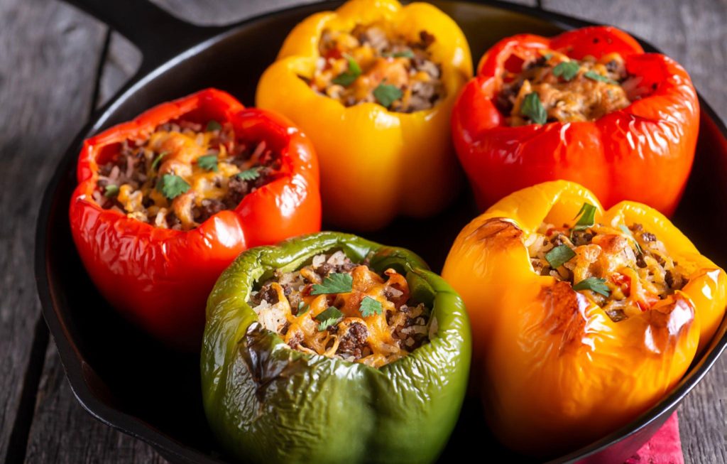 Ground Beef Stuffed Peppers Recipe