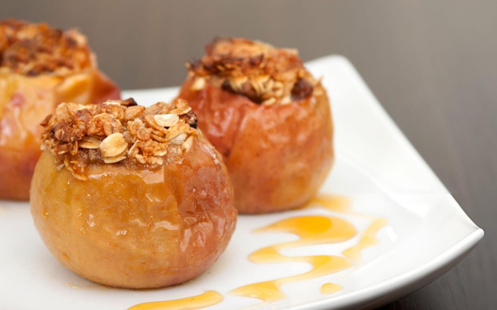 Baked Apples With Oats Recipe