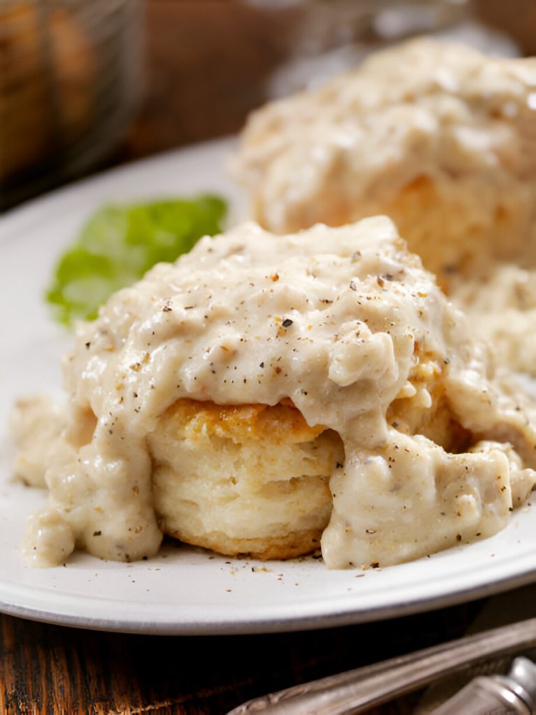 Biscuits with Chicken Sausage Gravy Recipe