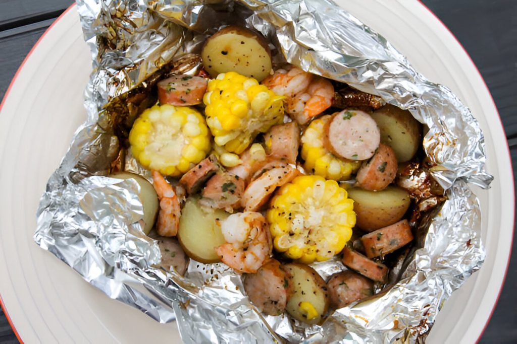 Shrimp Boil Foil Packets Recipe