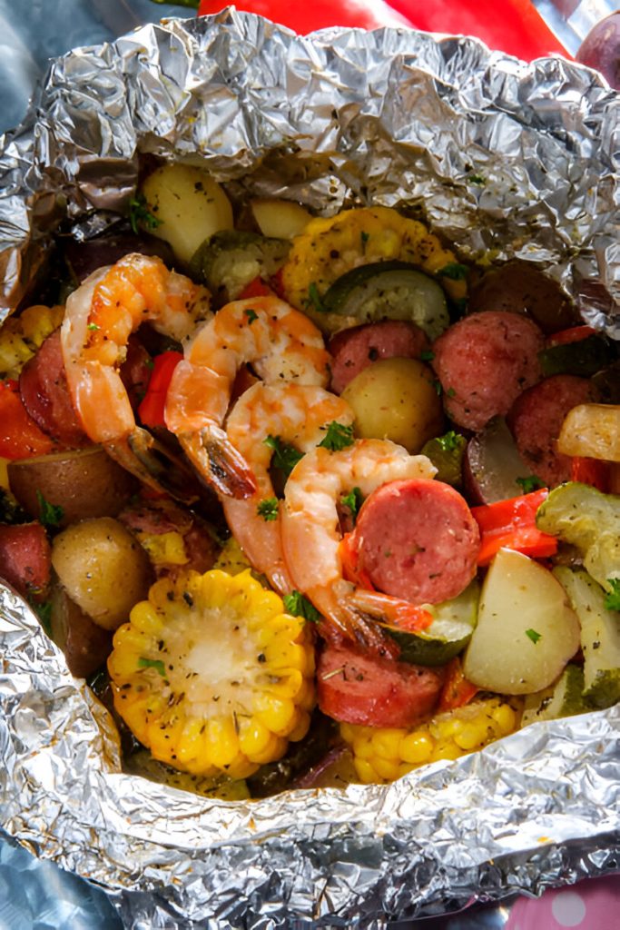 Shrimp Boil Foil Packets Recipe