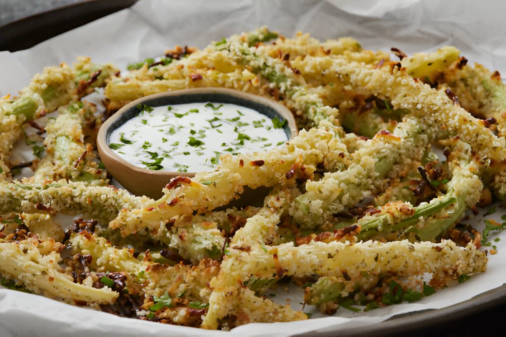 Oven Fried Crispy Green Beans Recipe