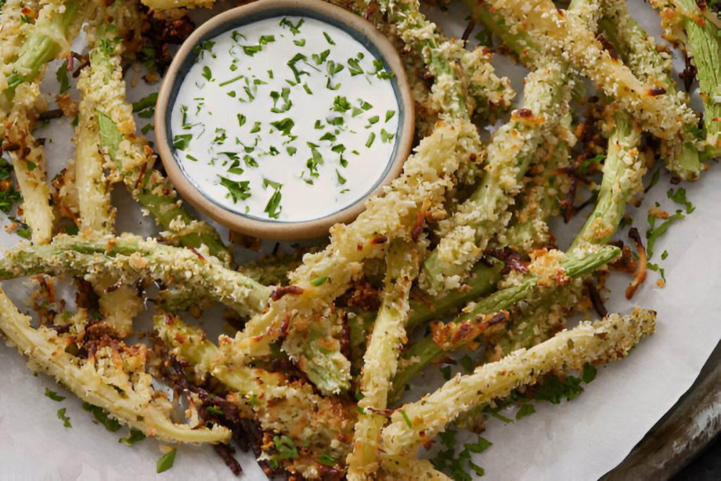 Oven Fried Crispy Green Beans Recipe