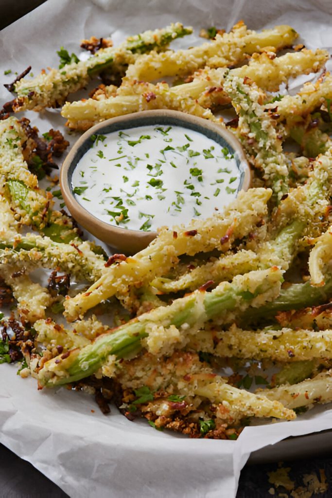 Oven Fried Crispy Green Beans Recipe