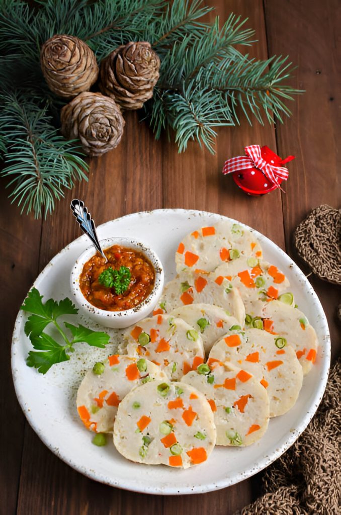 Christmas Idli Platter with Spicy Tomato Chutney Recipe