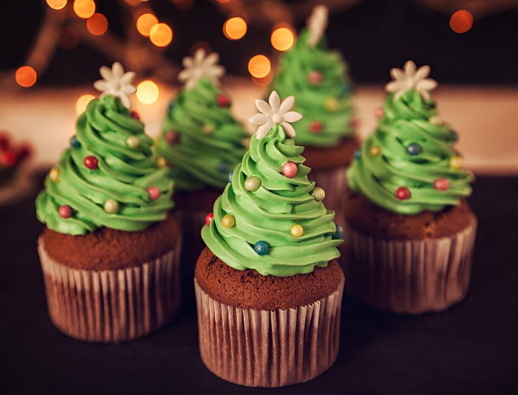 Christmas Tree Cupcakes Recipe