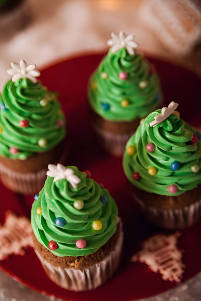 Christmas Tree Cupcakes Recipe