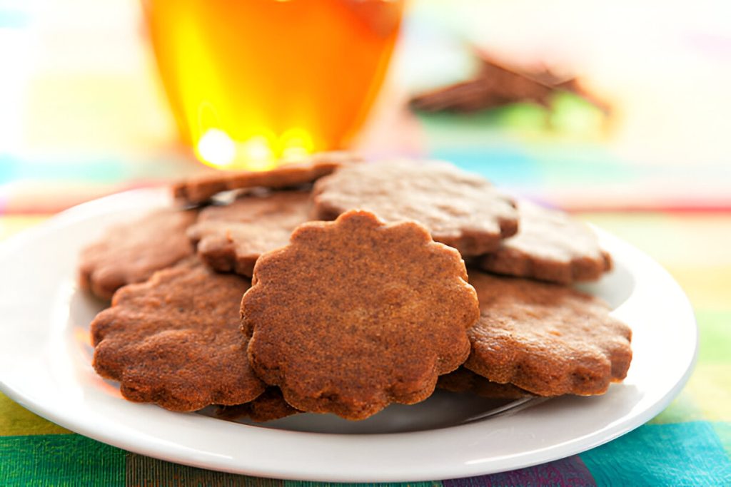 Crunchy Cocoa Flower Cookies Recipe