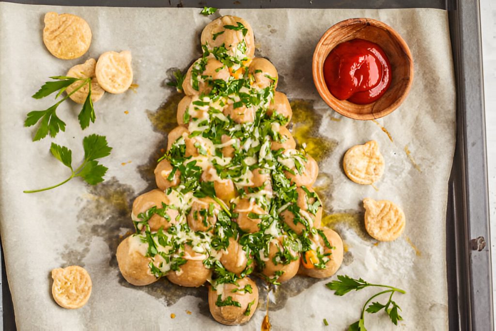 Cheesy Christmas Tree Bread Recipe