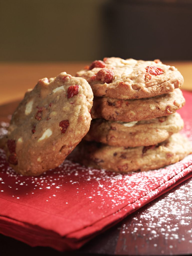 White Chocolate Candy Cane Cookies Recipe