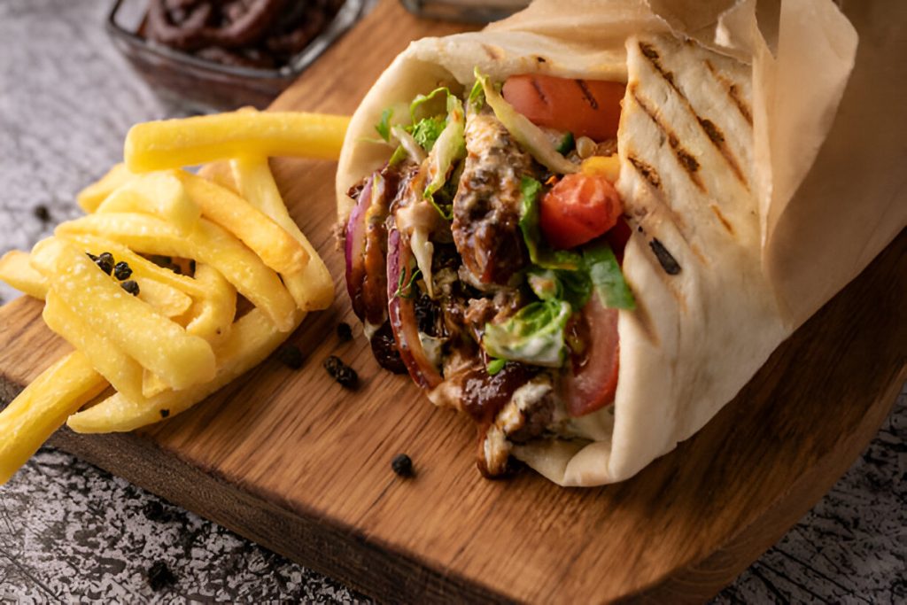 Chicken Shawarma with Fries Recipe