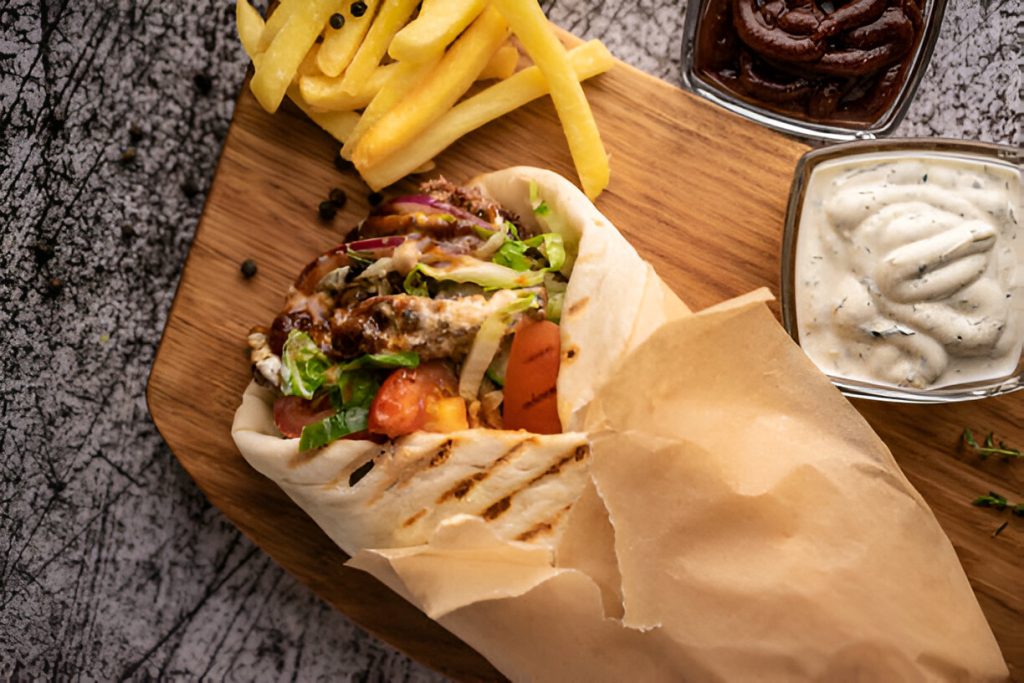 Chicken Shawarma with Fries Recipe