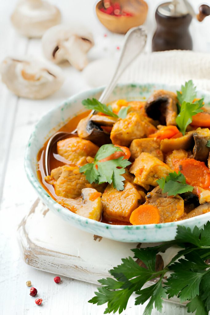 Hearty Chicken and Mushroom Stew Recipe