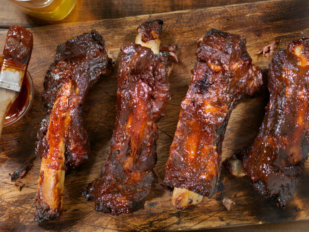 Slow Roasted Beef Ribs with BBq Sauce Recipe