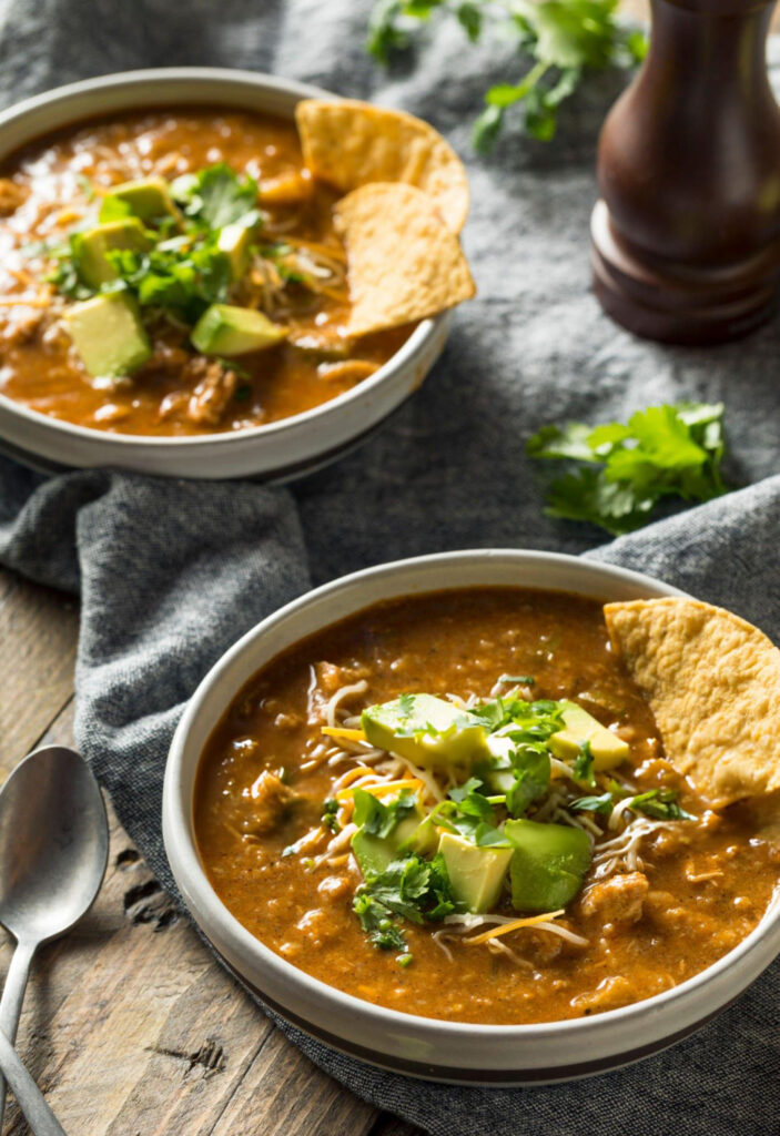 Crockpot Spicy Chicken Tortilla Soup Recipe